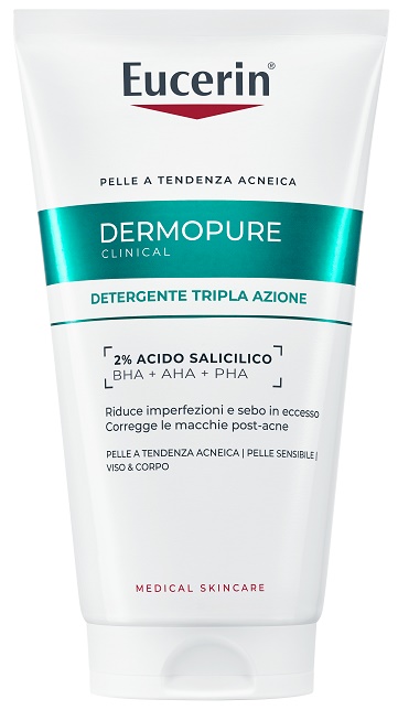 EUCERIN DERMOPURIFYER GEL DETERGENTE TRIPLA AZIONE 150 ML - fitfarma.it