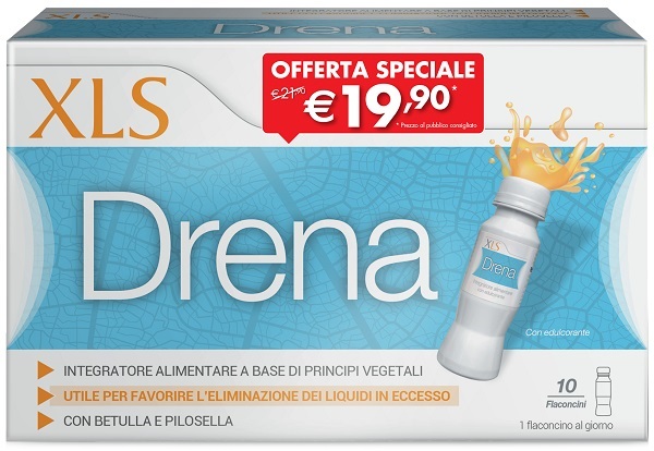 XLS DRENA 10 FLACONI DA 70 ML TAGLIO PREZZO - fitfarma.it