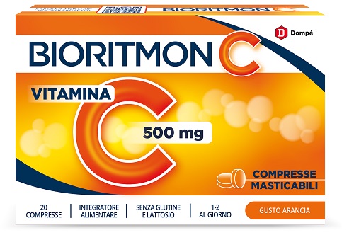 BIORITMON C 500MG VITAMINA C 20 COMPRESSE MASTICABILI - fitfarma.it